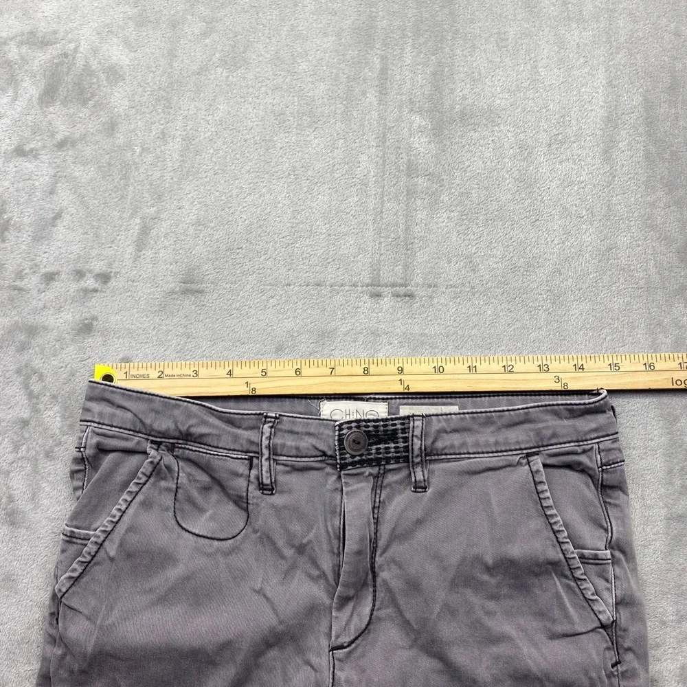 Anthropologie Chino Slim Pants Purple Faded‎ Garment Dyed Trousers Size 28